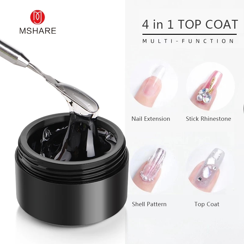 MSHARE 150 ミリリットルラインストーントップコート - Gel Top Coat のレビューと価格
