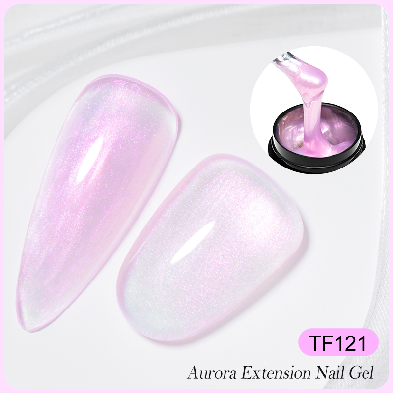 6 ピース/セットオーロラエクステンションネイルジェルポリッ - Nail Art Ombre Pink のレビューと価格