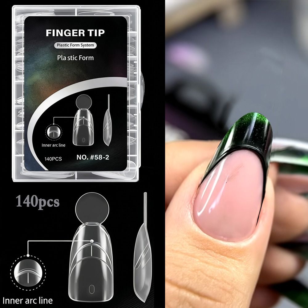 140個入り マット仕上げ フレンチネイル デュアルフォーム - Nail Extension Form のレビューと価格