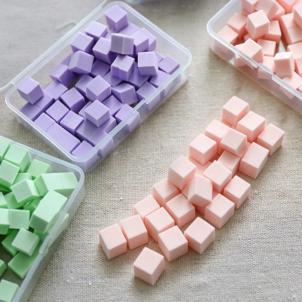 小さなキューブ型ネイルブレンディングスポンジセット、パステル - Nail Art Ombre Pink のレビューと価格