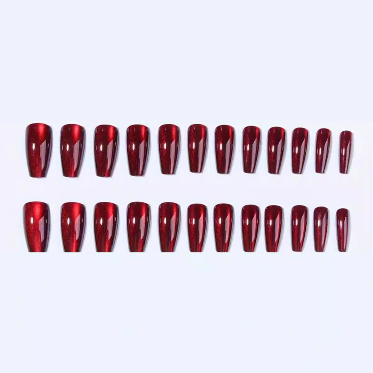 24 個レッドキャッツアイ着用ネイルチェリーレッドキャッツア - Nail Art Red Cherry のレビューと価格