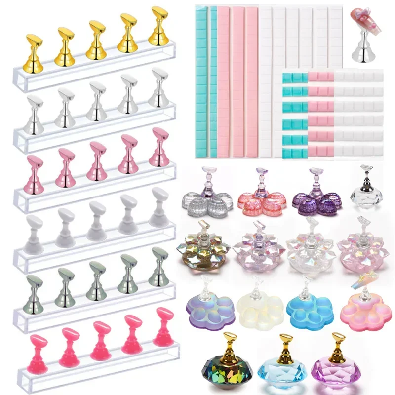 ネイルアート用磁気ディスプレイスタンド,金メッキ,シルバー, - Nail Art Rose Gold のレビューと価格