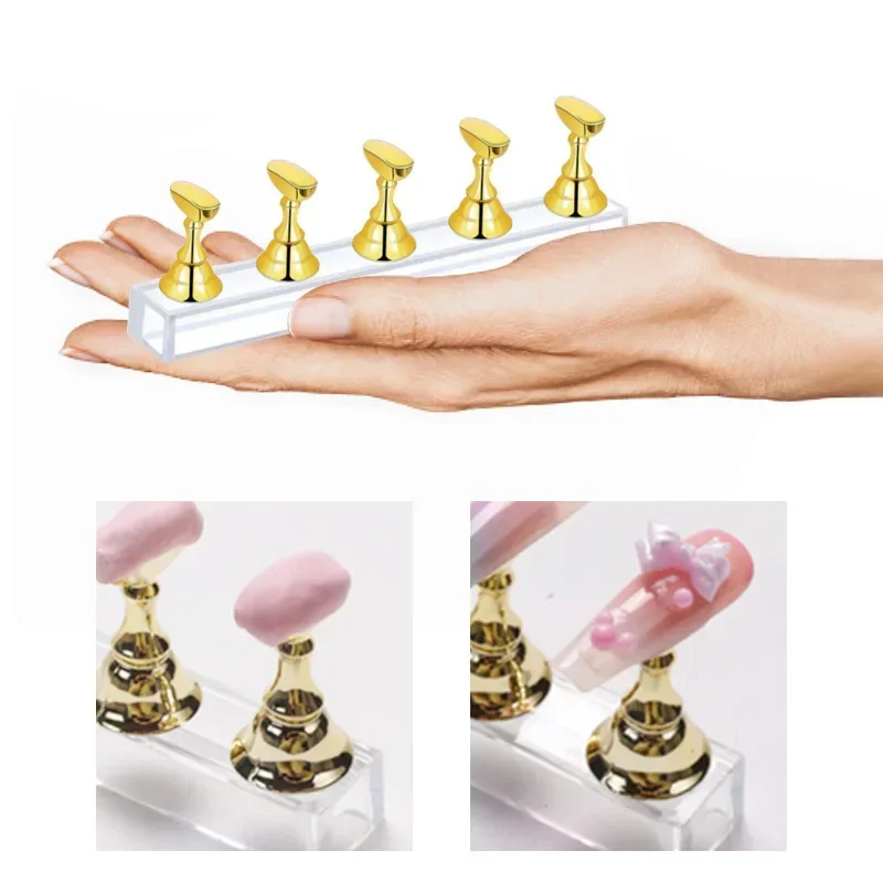 ネイルアート用磁気ディスプレイスタンド,金メッキ,シルバー, - Nail Art Rose Gold のレビューと価格