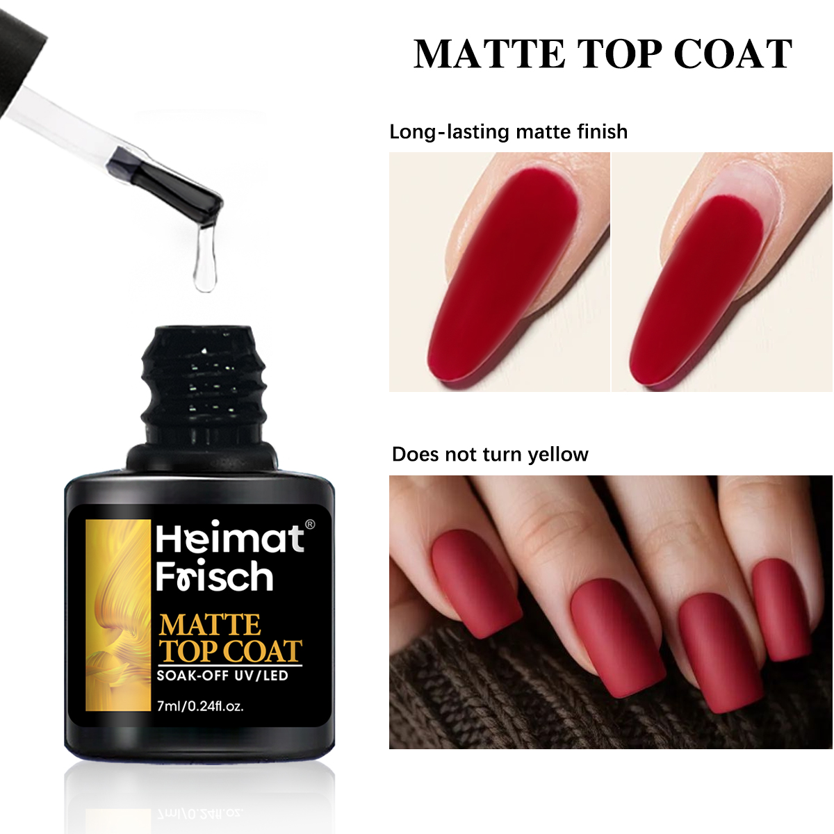 Heimat Frisch 3パック：ベースコート+トップコ - Gel Top Coat のレビューと価格