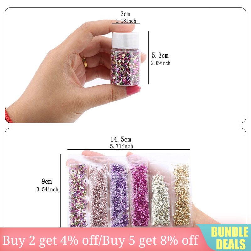 エポキシ樹脂カラフルなメタリック砂岩ネイルアート砂利充填材  - Nail Art Emerald のレビューと価格