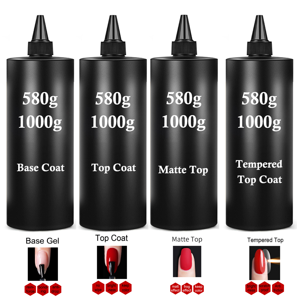 580g/1KG スーパーシャイニートップコート UVベース - Gel Top Coat のレビューと価格