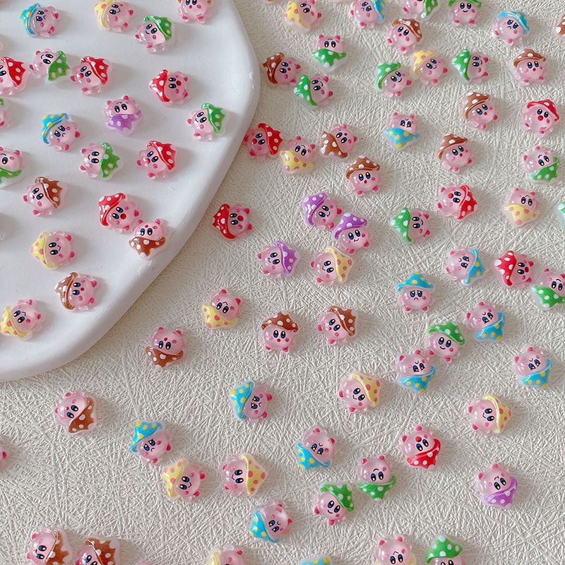 2/10/20 個カービィネイルチャーム 3D 樹脂かわいい - Nail Art Emerald のレビューと価格