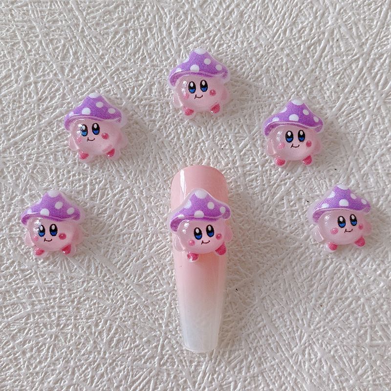 2/10/20 個カービィネイルチャーム 3D 樹脂かわいい - Nail Art Emerald のレビューと価格