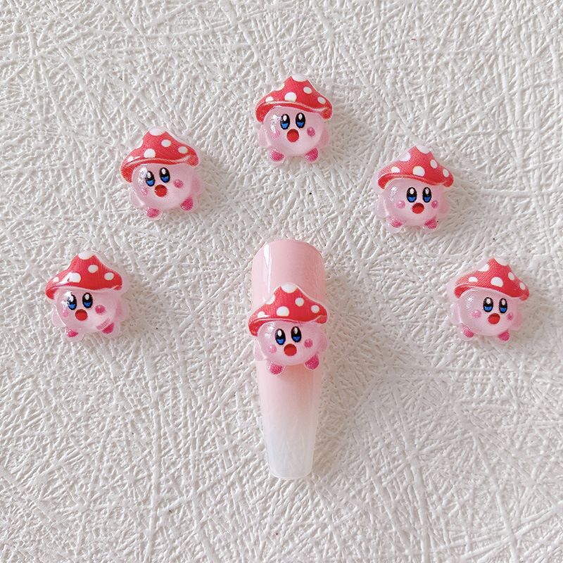 2/10/20 個カービィネイルチャーム 3D 樹脂かわいい - Nail Art Emerald のレビューと価格