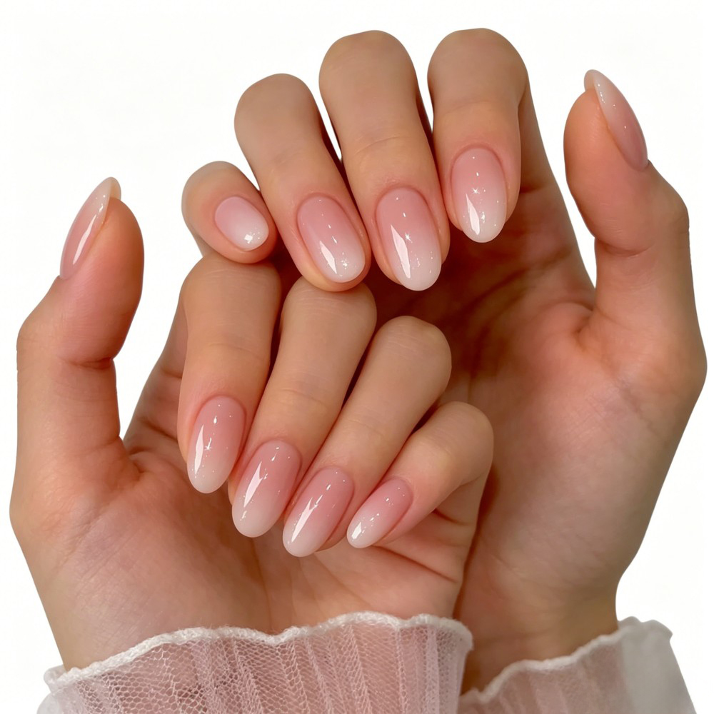 24枚入り シンプルなオンブレスプリングネイル 甘くてクール - Nail Art Ombre Pink のレビューと価格