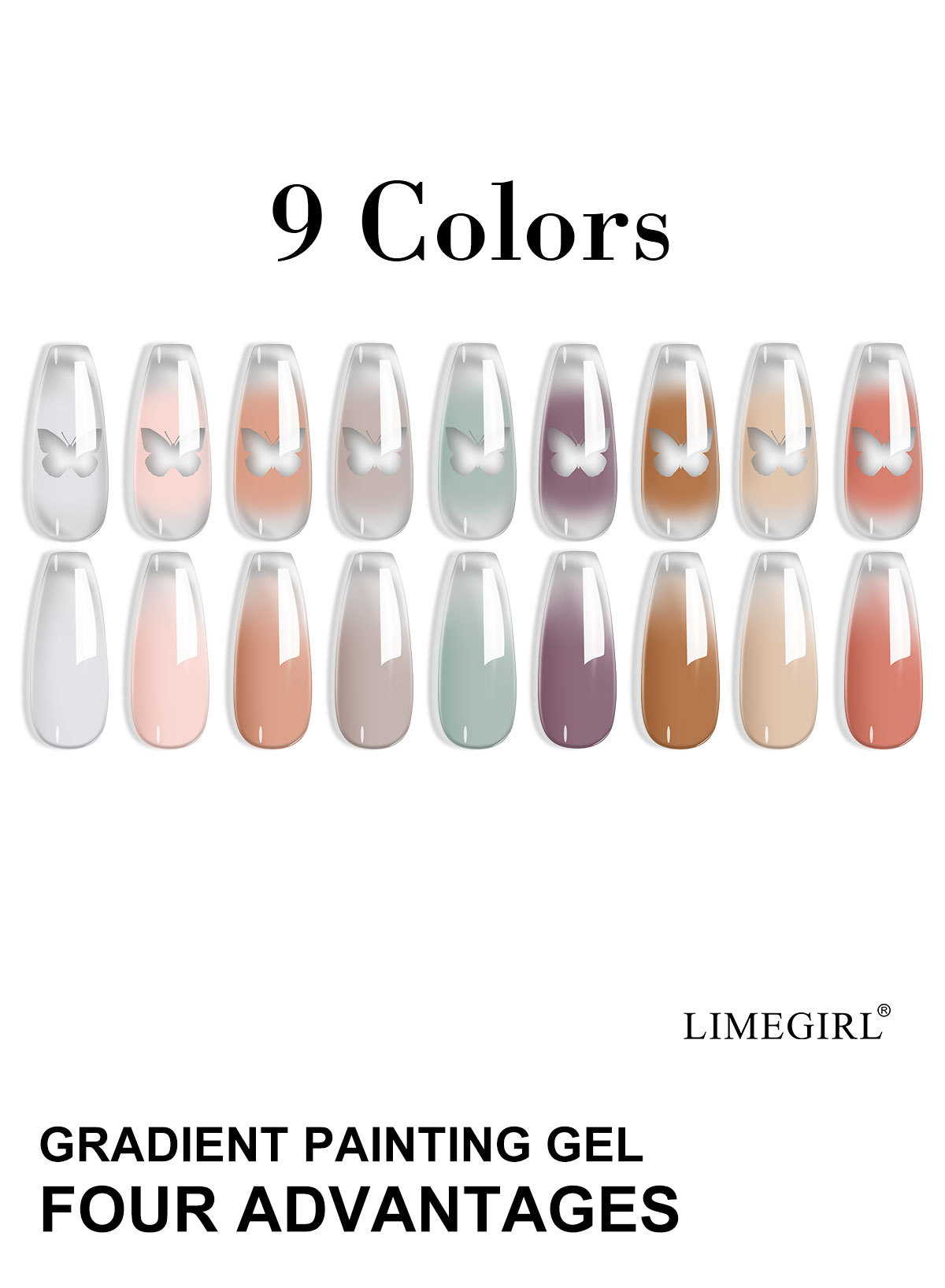 9グリッドスタンプ＆トランスファージェルポリッシュ – グラ - Gel Top Coat のレビューと価格