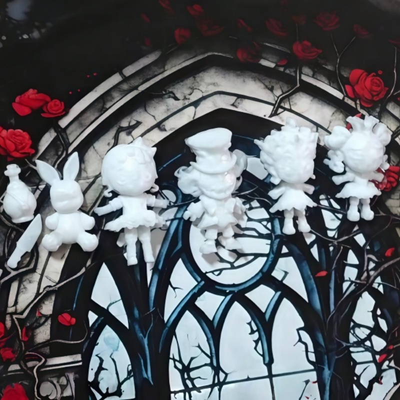 ダークファンタジーハロウィンネイルアートモールドシリコン3D - Nail Art Gothic のレビューと価格