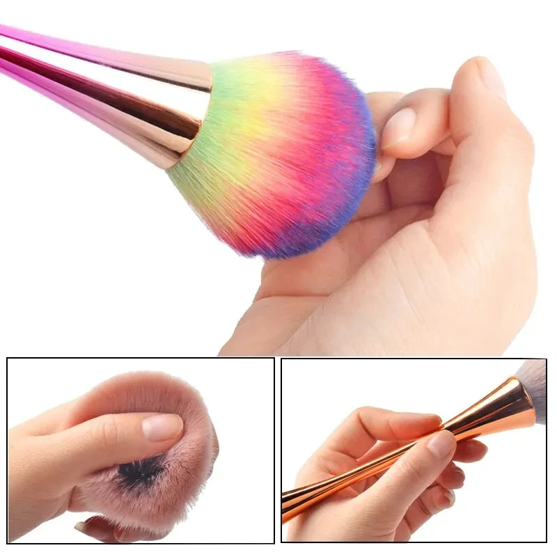 プロのネイルアートブラシローズゴールドパウダーダストクリーナ - Nail Art Rose Gold のレビューと価格