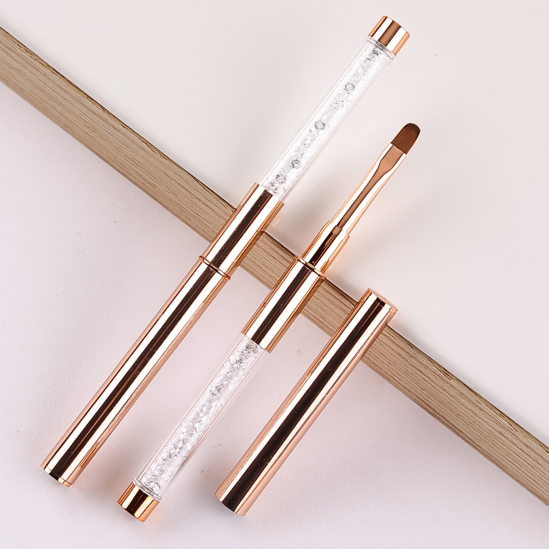 ネイルアートブラシセットローズゴールドアクリル粉砕デザインダ - Nail Art Rose Gold のレビューと価格