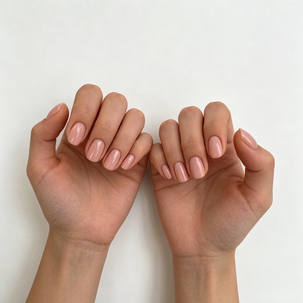 24枚入りオーバルショートピンクプレスオンネイル、シンプルな - Nail Art Ombre Pink のレビューと価格