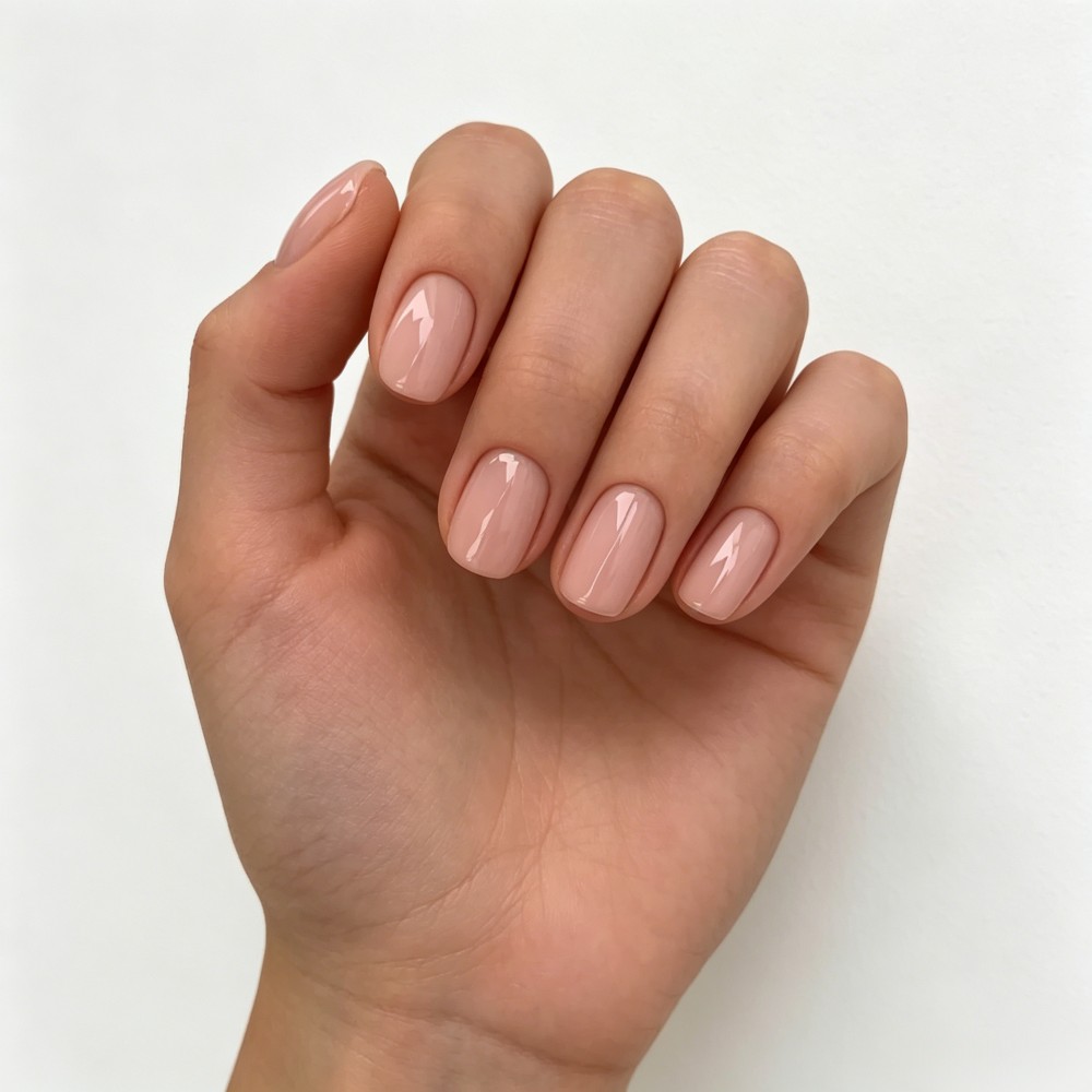 24枚入りオーバルショートピンクプレスオンネイル、シンプルな - Nail Art Ombre Pink のレビューと価格