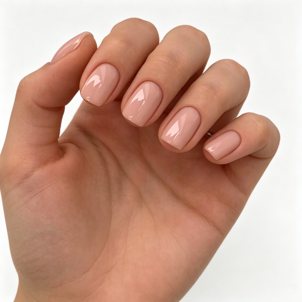 24枚入りオーバルショートピンクプレスオンネイル、シンプルな - Nail Art Ombre Pink のレビューと価格