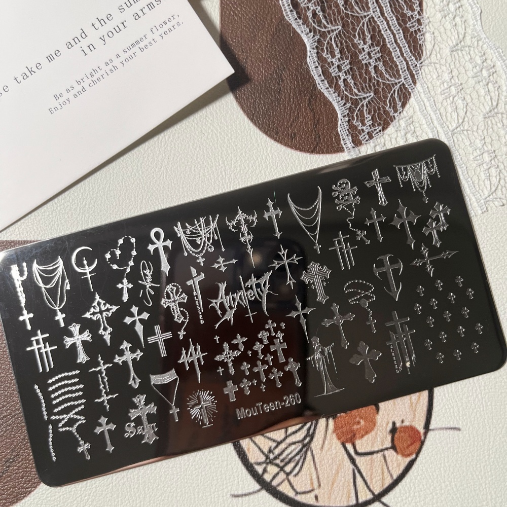 MouTeen259 ゴシックレースネイルスタンピングプレー - Nail Art Gothic のレビューと価格