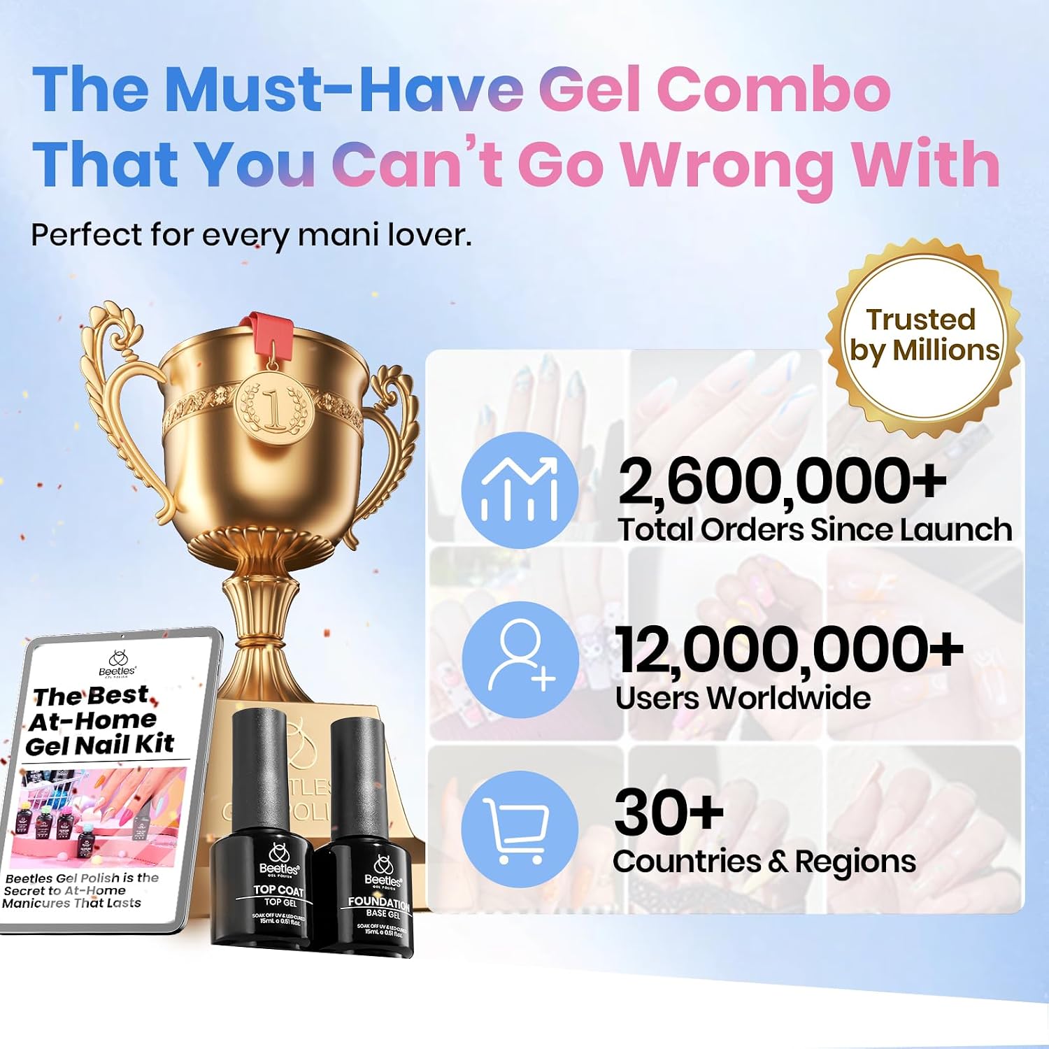 ビートルズ 2個入り 15ml ノンワイプジェル トップコー - Gel Top Coat のレビューと価格