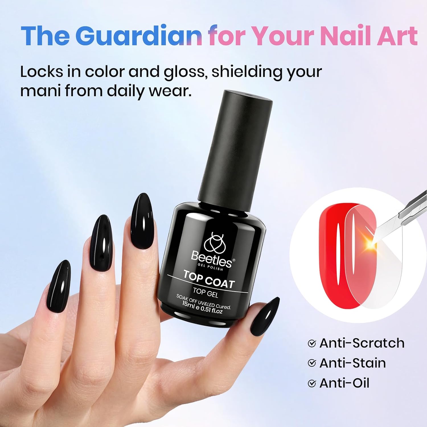 ビートルズ 2個入り 15ml ノンワイプジェル トップコー - Gel Top Coat のレビューと価格