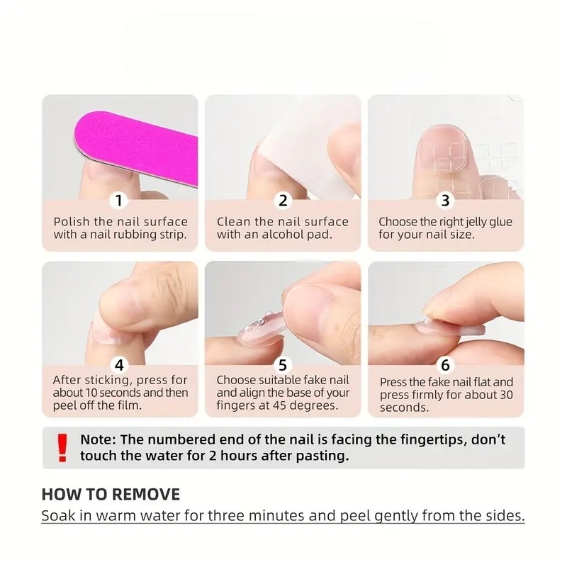 10個入り純手作業でプレスされたショートスクエアネイルアート - Nail Art Emerald のレビューと価格