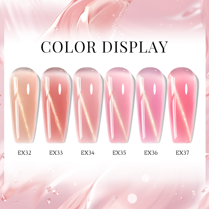 6個/セット 20ml キャッツアイ ポリネイルジェル エク - Nail Extension Form のレビューと価格